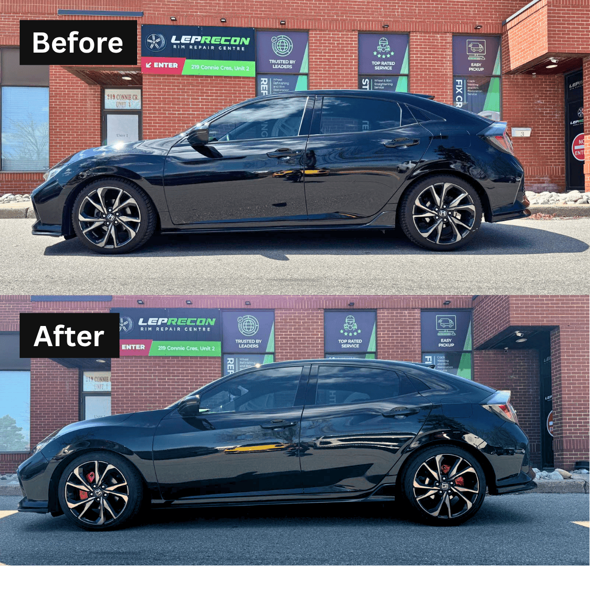Honda Civic Custom Caliper Covers