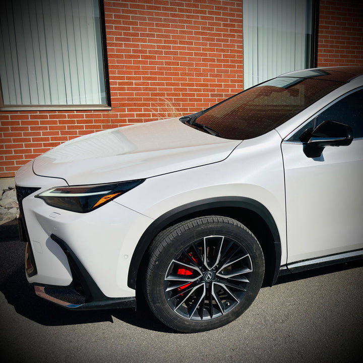 Beautiful Red Caliper Covers for Lexus NX
