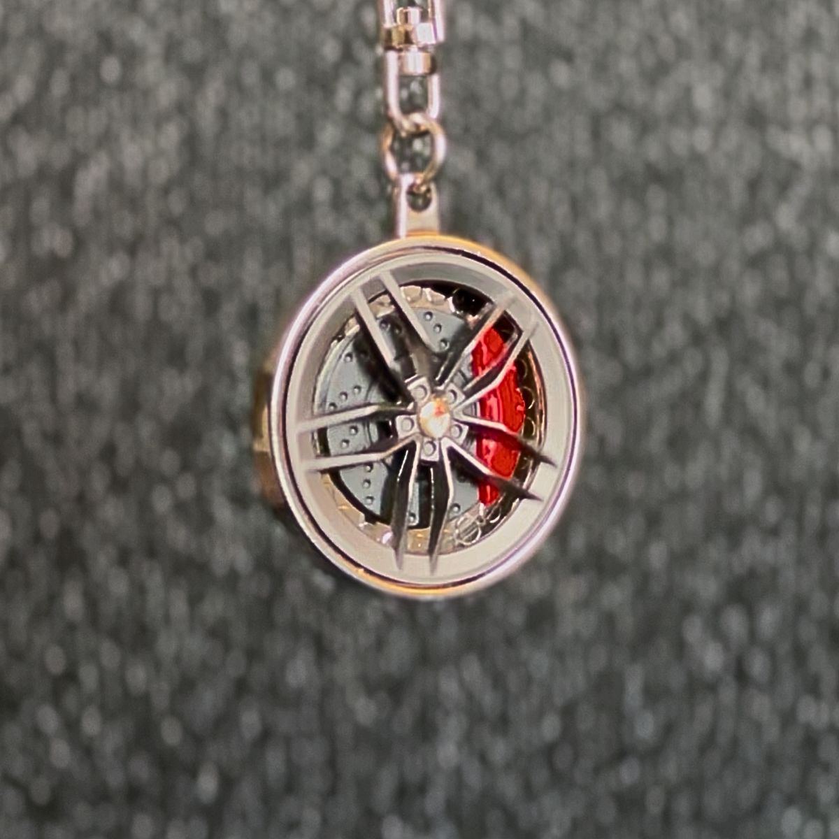 Keychain Spinning Wheel With Caliper Cover
